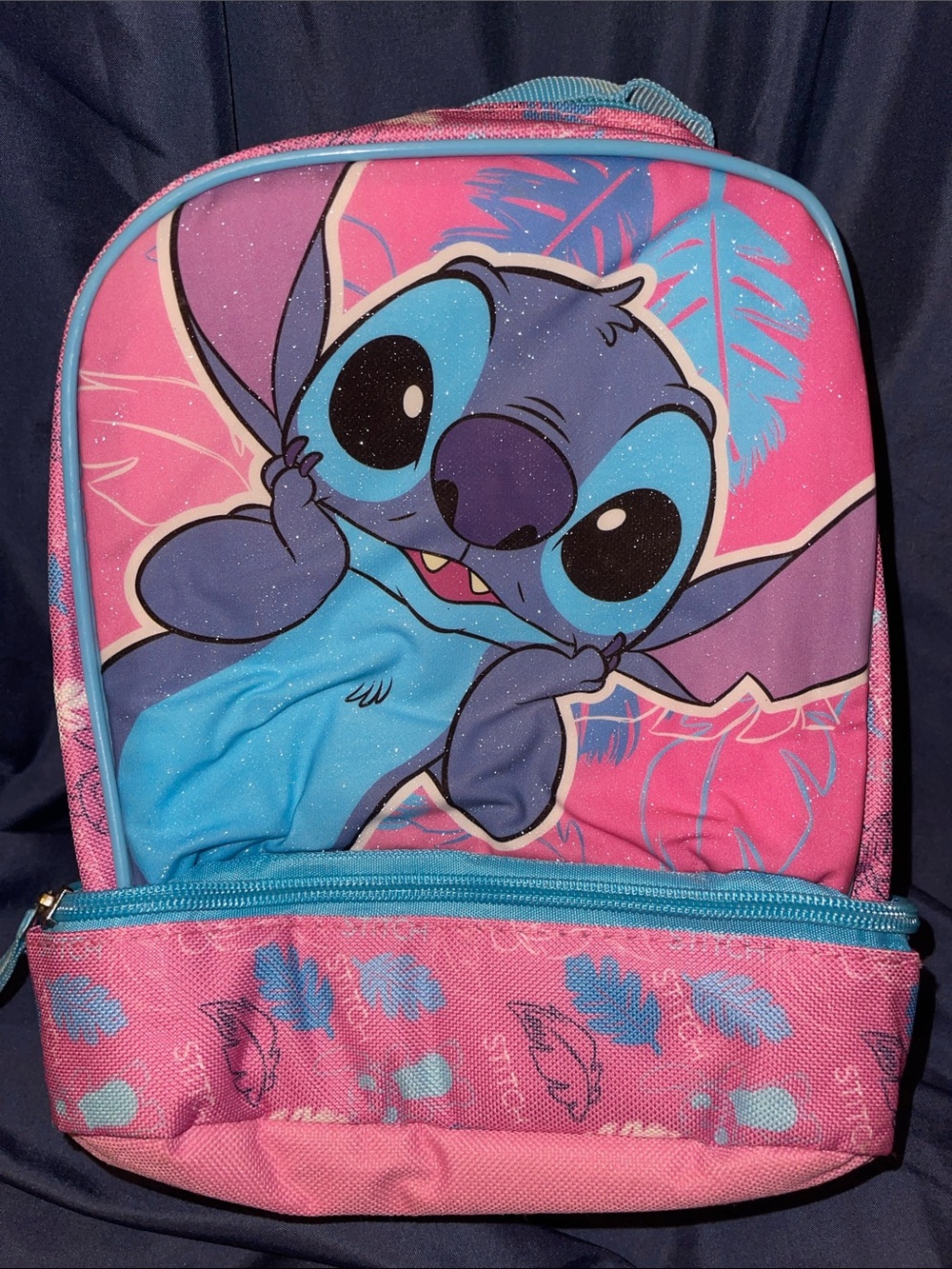 Disney Blue and Pink Lilo & Stitch Kids Lunch Bag
